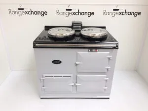 Reconditioned 2 oven gas-fired Aga cooker in Pearl Ashes