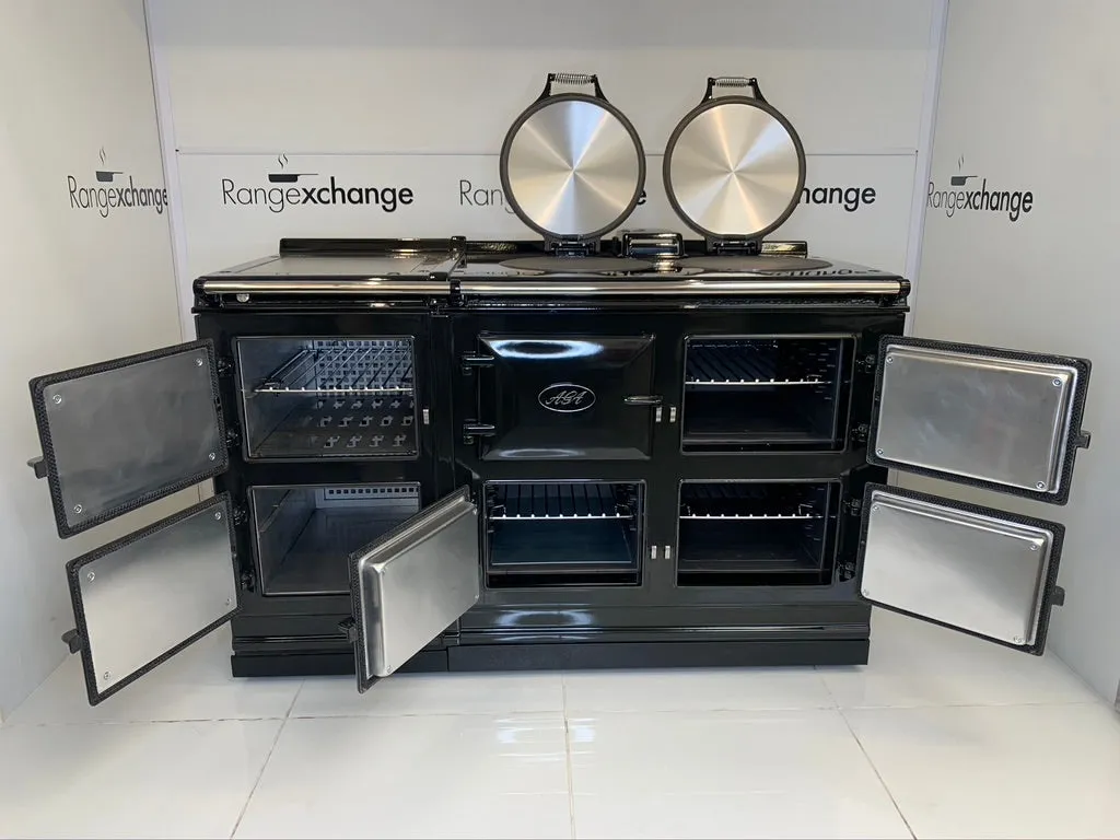 Reconditioned 5 oven Total Control Electric Aga cooker in Pewter.