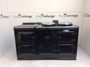 Reconditioned 4 oven, oil fired conventional flue in Black