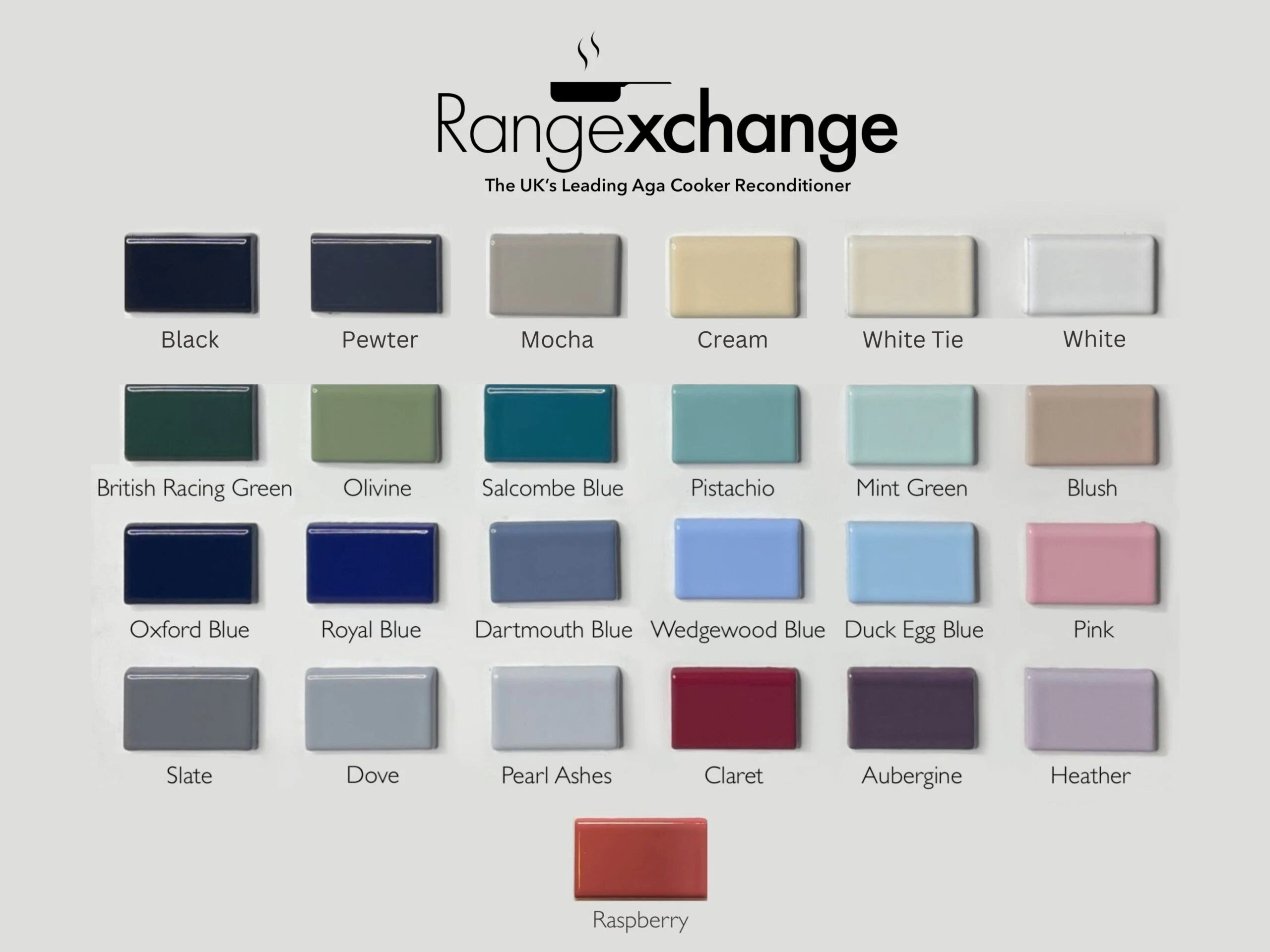 Range Exchange Colour Chart 2024