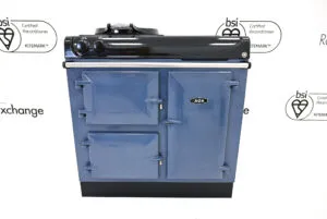 Reconditioned eR3 90i Aga cooker in Dartmouth Blue