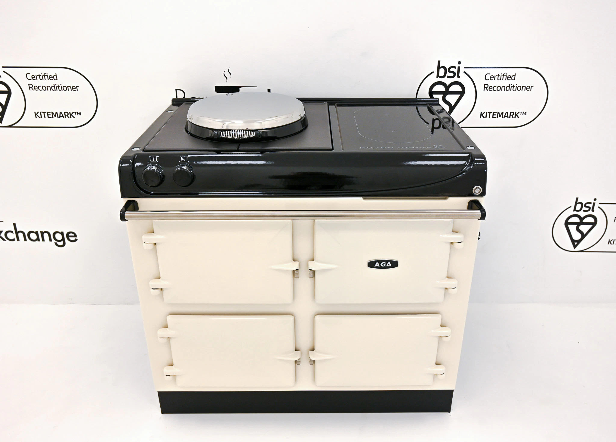 Reconditioned ER3 100i Electric Aga Cooker In Linen