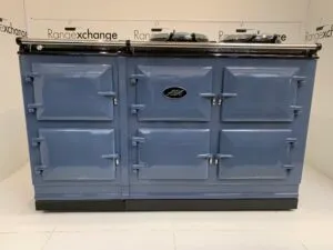 Reconditioned 5 oven Total Control Electric Aga cooker in Dartmouth Blue