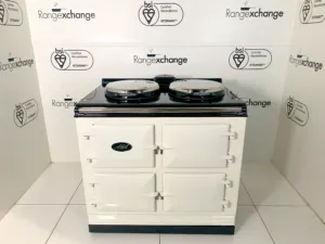 Reconditioned 3 oven Dual Control Electric Aga cooker in White Tie