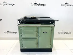 Reconditioned eR3 90i Electric Aga cooker in Olivine
