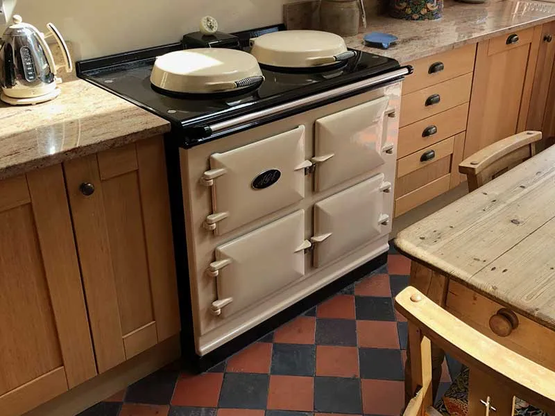 Dual Control 3 Oven Cream