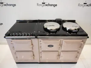 Reconditioned 3 oven Dual Control Electric Aga Cooker with Electric Module in Blush